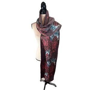 Matilda Jane Fuzzy‎ Oversized Reversible Oversized Blanket Scarf Mauve Pink Blue
